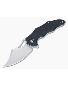 Civivi Chiro Black Shredded G10 Flipper Knife Satin Blade C23046-3