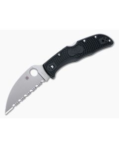 Spyderco Endela Wharncliffe Serrated VG10 Black FRN Folding Knife C243FSWCBK