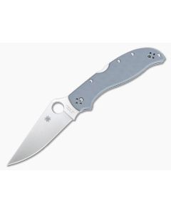 Spyderco Stretch 2 XL Plain Edge CruWear Grey G10 Folder C258GPGYCW