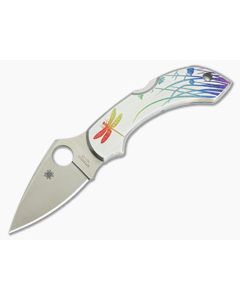 Spyderco Dragonfly Tattoo Stainless Steel Plain VG10 C28PT