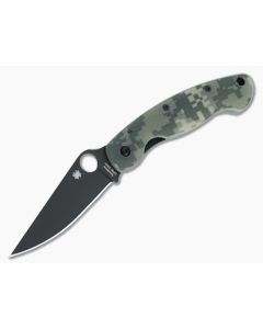 Spyderco Military Black Plain S30V Camo G10 Liner Lock Folder C36GPCMOBK