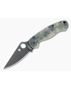 Spyderco Para Military 2 Black DLC S45VN Digital Camo G10 Compression Lock Folder C81GPCMOBK2