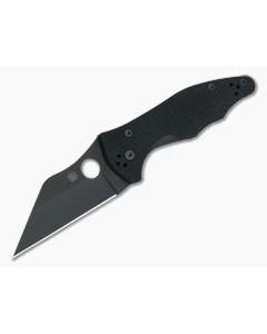 Spyderco Yojimbo 2 Black Blade Compression Lock Folder C85GPBBK2