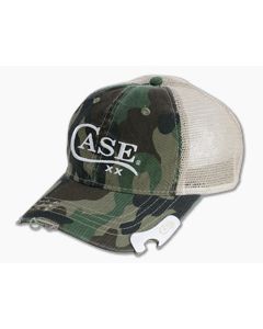 Case Knives Camo Mesh Back Snapback Hat with Bottle Opener 