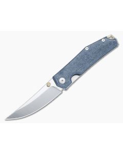 GiantMouse ACE Clyde Satin CPM-20CV Denim Micarta Folding Knife