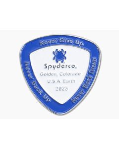 Spyderco SpyderCoin 2023 Blue and White