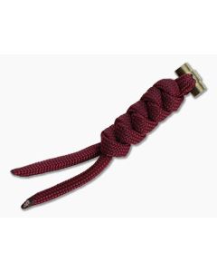Chris Reeve Large Sebenza/Umnumzaan Lanyard Burgundy with Gold Pin