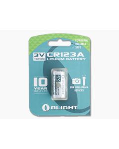 Olight CR123A 1600mAh 3V Lithium Button Top Battery