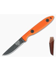 ESEE CR2.5 Orange G10 Black Oxide 1095 Leather Sheath