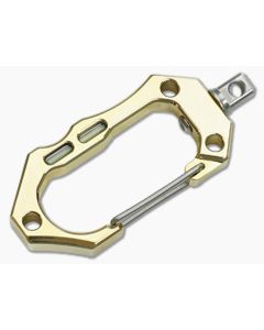 Tuff-Writer Polished Brass Carabiner with SS Swivel