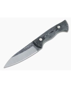 Condor Tool & Knife Bush Slicer Sidekick Black Canvas Micarta Fixed Blade Knife 3956-4.25HC