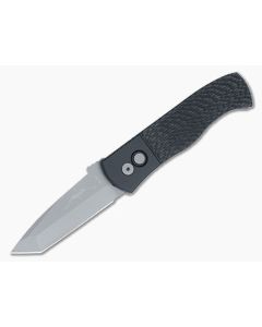 Protech Emerson CQC-7 Black Jigged Handle Automatic Knife Gray Tanto E7T05