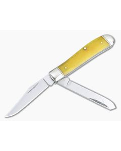 Cold Steel Traditional Mini Trapper Smooth Yellow Bone Slip Joint Folder