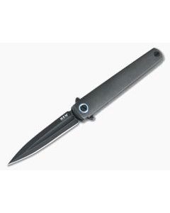 MKM Zieba Flame Dagger M390 Dark Stonewashed Titanium Frame Lock Flipper FL02-TDSW