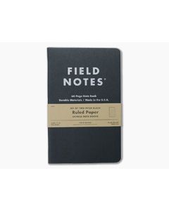 Field Notes Pitch Black Large Notebook Ruled Paper 2-Pack FN-36