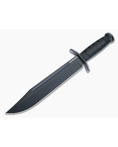 Cold Steel Leatherneck Bowie Fixed Blade Black Kray-Ex Handle Black D2 Steel FX-LTHRNK