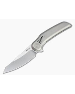 Reate Knives Gents #9 Flipper Satin M390 Light Bead Blasted Titanium Folder