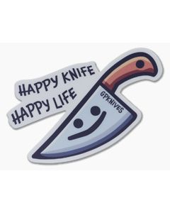 GPKNIVES Happy Knife Sticker