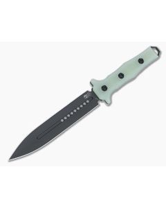 Heretic Nephilim Jade G10 Fixed Knife Black DLC Blade H003-6A-JADE