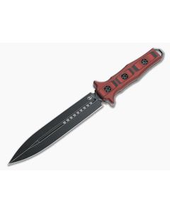 Heretic Nephilim Red/Black G10 Fixed Knife Battle Black Blade H003-8A-REDBLK