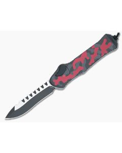 Heretic Hydra Recurve Red Camo Single Action OTF H008-10A-RCAMO