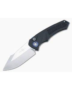 Heretic Pariah Auto Stonewashed Magnacut Black Handle