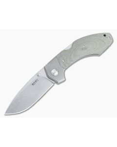 MKM Mikita x Rumici Hero Stonewashed M390 Green Canvas Micarta Advanced Back Lock Folder HR-GCT