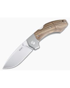 MKM Mikita x Rumici Hero Satin M390 Walnut Wood Advanced Back Lock Folder HR-WNT