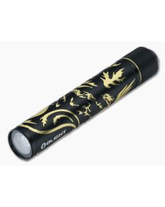 Olight I3T 2 Dragon & Phoenix (Black and Gold) 200 Lumen EDC Flashlight 