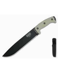 ESEE Junglas Machete Black Blade Canvas Micarta Kydex Sheath
