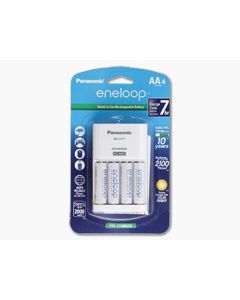 Panasonic 4-Position Charger with 4 x AA Eneloop NiMH Batteries