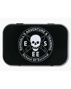 ESEE Survival Kit Tin Black RAT Logo 