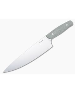 GiantMouse Kitchen Chef Knife Green Canvas Micarta Handles Satin Nitro B Steel