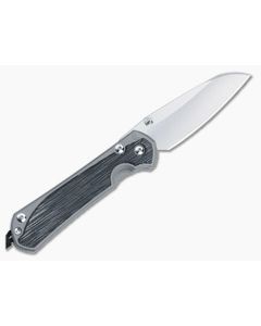 Chris Reeve Large Sebenza 31 Left Hand Insingo Black Micarta Glass Blasted