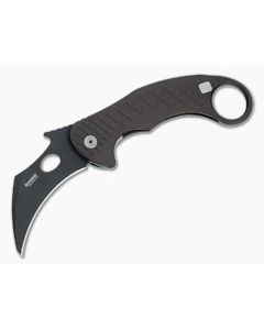 LionSteel Emerson L.E. One Karambit Black Magnacut Earth Brown Aluminum