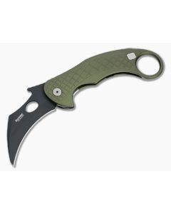 LionSteel Emerson L.E. One Karambit Black Magnacut Green Aluminum 