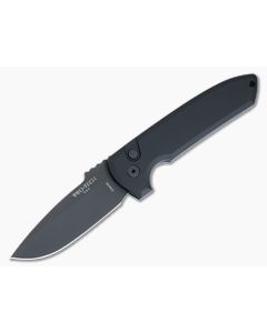 Protech Rockeye Auto Black Aluminum Handle Black DLC CPM-D2 Drop Point LG303-D2