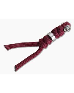 Chris Reeve Large Inkosi Lanyard Burgundy with Silver Bead
