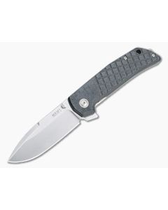 MKM Mikita x Terzuola Maximo Stonewashed M390 Black Micarta Frame Lock Flipper MM-BCT