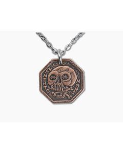 Shire Post Mint Memento Mori Copper Necklace