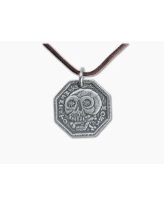 Shire Post Mint Memento Mori Silver Necklace 
