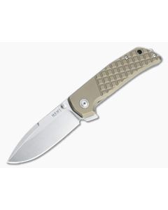 MKM Mikita x Terzuola Maximo Stonewashed M390 Bronze Titanium Frame Lock Flipper MM-TBR