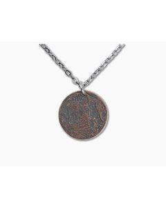 Shire Post Mint Blood Moon 1" Copper Pendant Chain Necklace