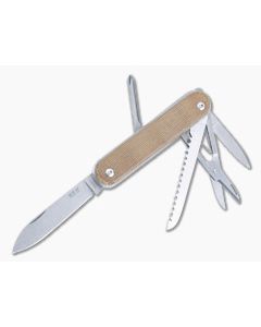 MKM Malga 5 MagnaCut Multi-Tool Natural Micarta MP05MAG-NC