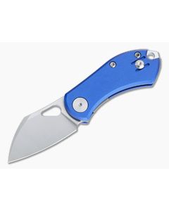 GiantMouse ACE Nibbler Liner Lock Satin N690 Blue Aluminum Folder