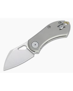 GiantMouse ACE Nibbler Liner Lock Satin 20CV Gray Titanium Folder
