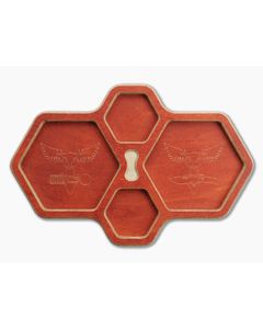 Audacious Concept HexTray Orange Plywood EDC Organizer Tray