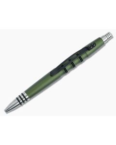 Tuff-Writer Precision Press Pen OD Green Aluminum Ink Pen