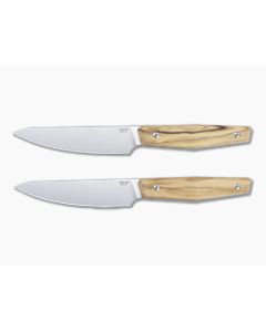 MKM Prima Steak Knife Olive Wood 2-Piece Set 