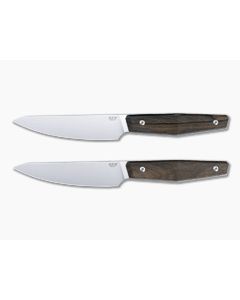 MKM Prima Steak Knife Ziricote Wood 2-Piece Set 
